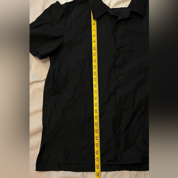 Calvin Klein Black and White Casual Button Down Shirt - Picture 4 of 6